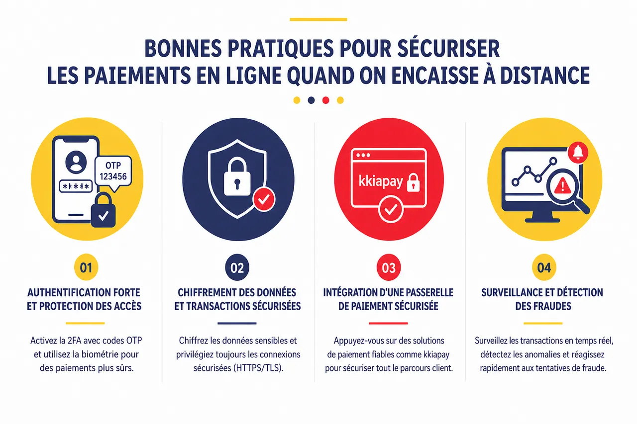 Sécurité des paiements en ligne en Afrique de l’Ouest, quelles pratiques adopter quand on encaisse des clients à distance? , Bonnes pratiques pour sécuriser les paiements en ligne quand on encaisse à distance