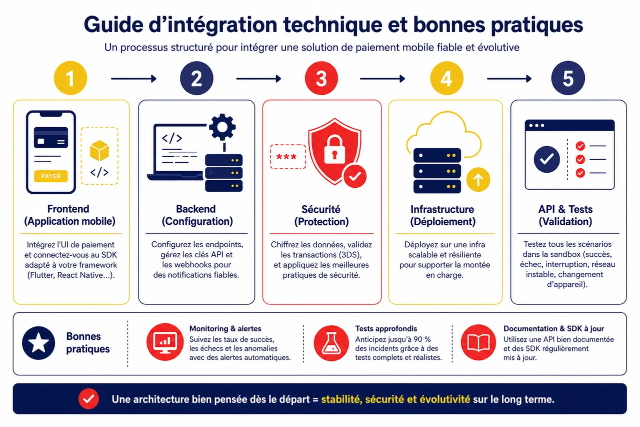 Choisir une solution de paiement pour votre application mobile, les questions que les développeurs oublient souvent de poser , Guide d’intégration technique et bonnes pratiques