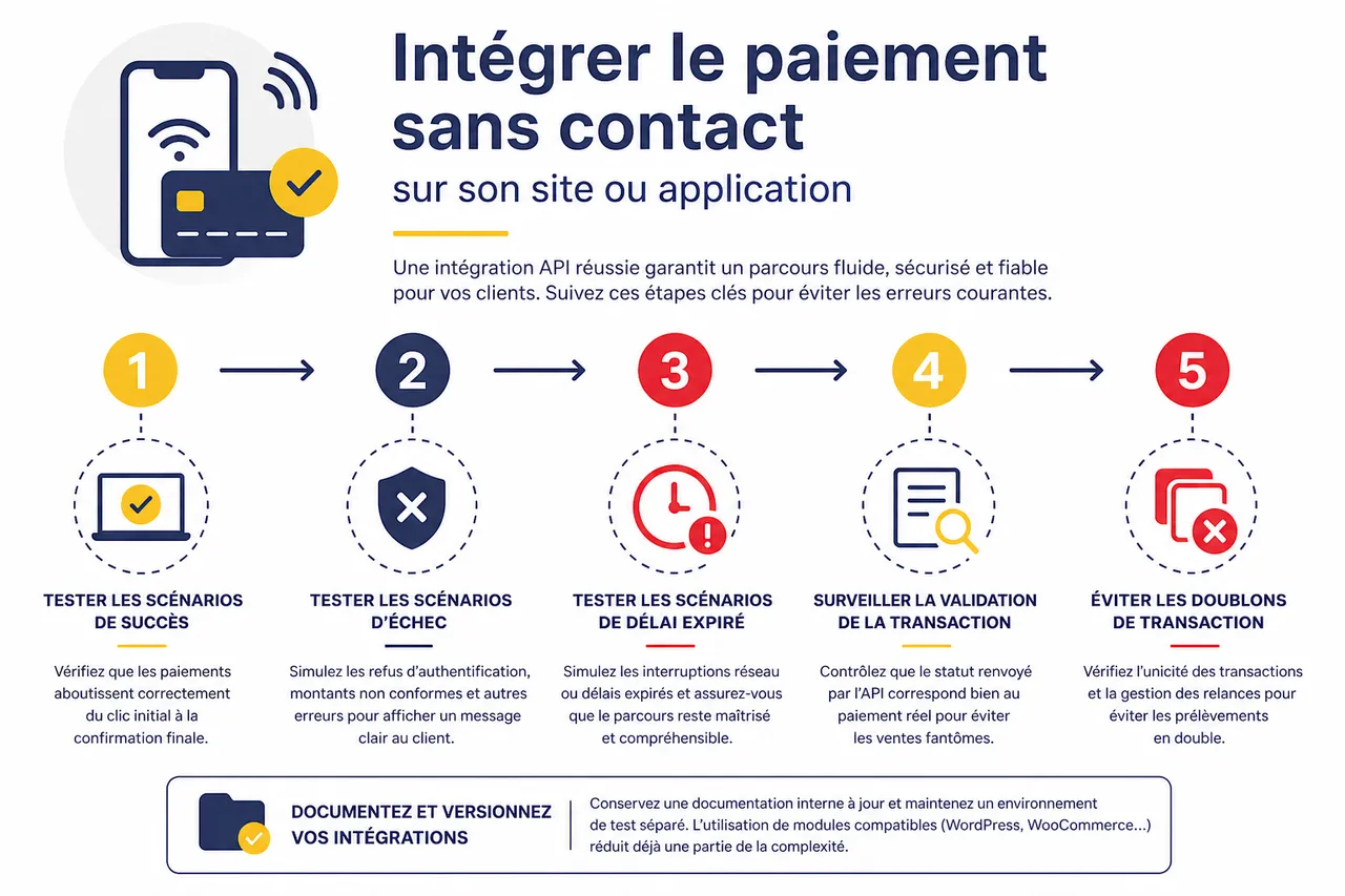 Les erreurs courantes à éviter lors de l’utilisation du paiement sans contact , Intégrer le paiement sans contact sur son site ou application