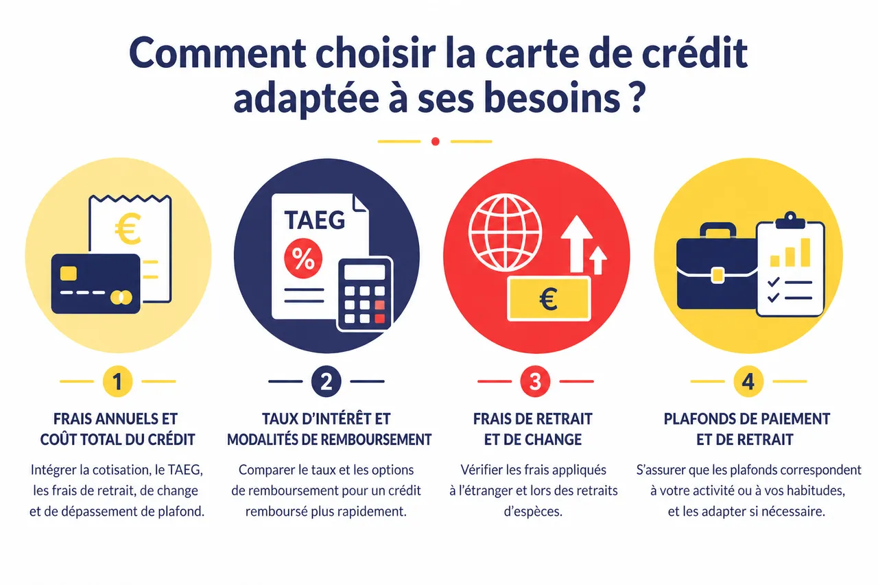 Les pièges à éviter lors de la souscription à une carte de crédit en 2026 , Comment choisir la carte de crédit adaptée à ses besoins?