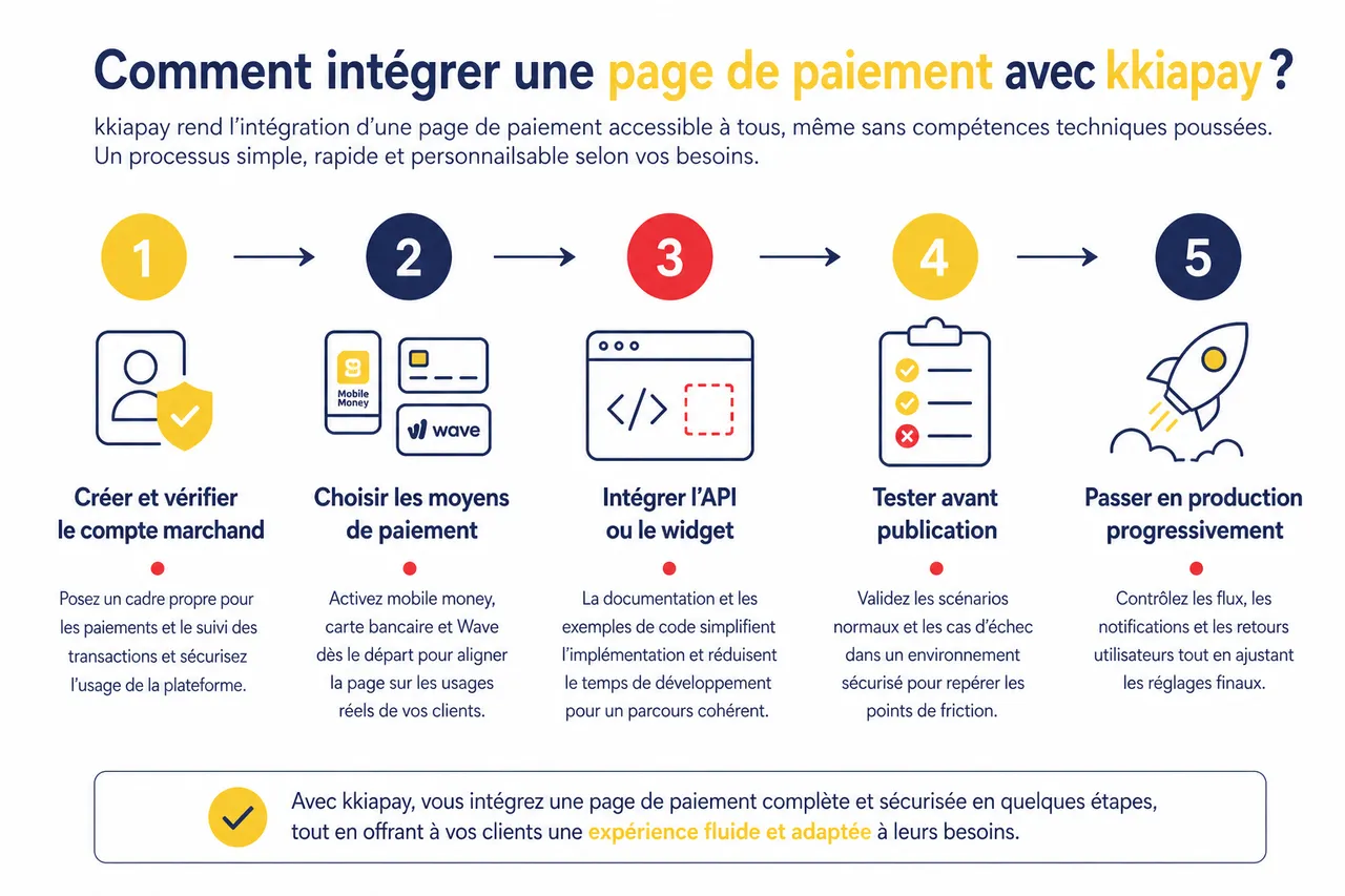 Agrégateur de paiement ou API opérateur en direct: que choisir pour votre projet? , Comment intégrer une page de paiement avec kkiapay?