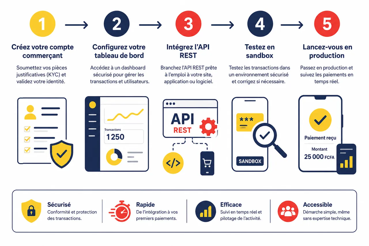 TPE mobile money au Bénin: prix, abonnement et mise en service , Guide d’intégration d’un TPE mobile money à son activité
