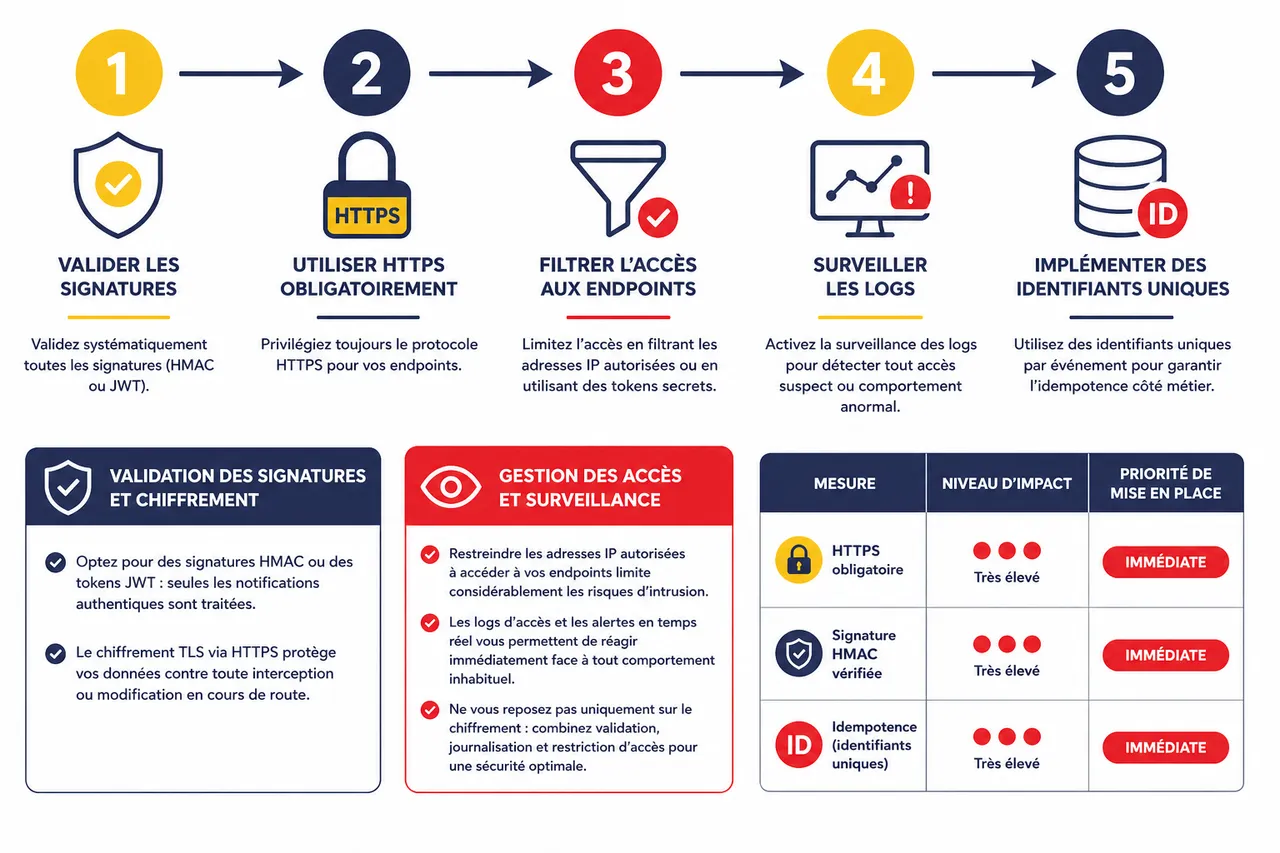Webhooks de paiement: comment éviter les erreurs en 2026 , Sécuriser ses webhooks de paiement: bonnes pratiques 2026