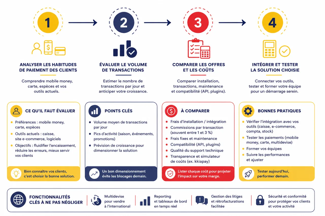TPE ou QR code: le comparatif des solutions d'encaissement en boutique , Guide pratique: choisir et intégrer une solution d’encaissement