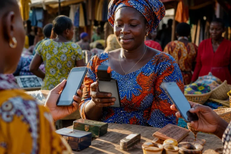 Terminal de paiement mobile money pour commerçants en Afrique de l'Ouest