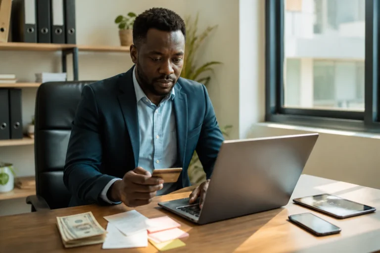 Clients africains sécurisant paiement en ligne avec confiance