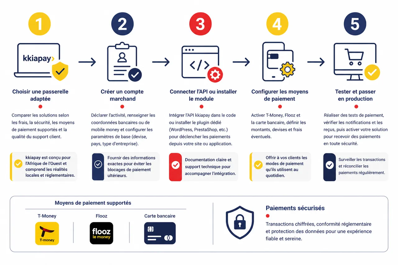 Accepter les paiements en ligne au Togo: T-Money, Flooz et carte bancaire , Intégrer et accepter le mobile money dans son activité