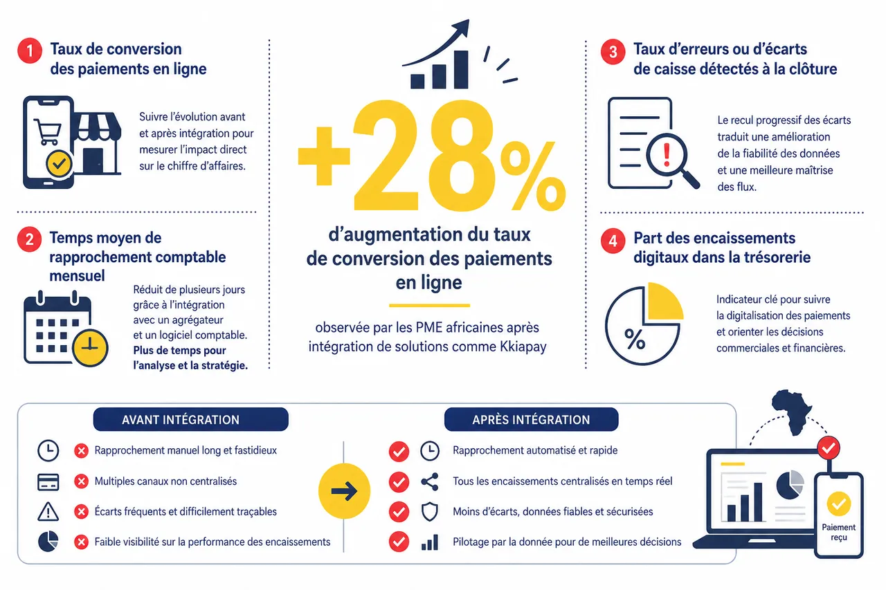 Encaissements en ligne et comptabilité des pme africaines comment structurer vos flux de paiements? , Structurer vos flux de paiements en pratique: indicateurs et comparaisons clés