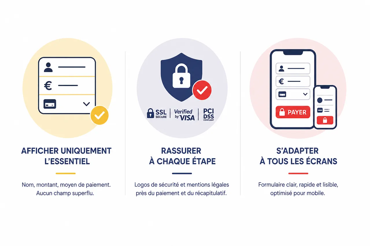 Formulaire de paiement en ligne 7 ajustements qui réduisent l’abandon de panier , Les éléments essentiels d’un bon formulaire de paiement