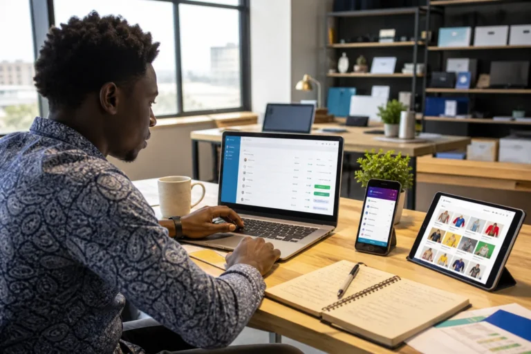 Plateforme de paiement en ligne avec opérateurs financiers au Bénin