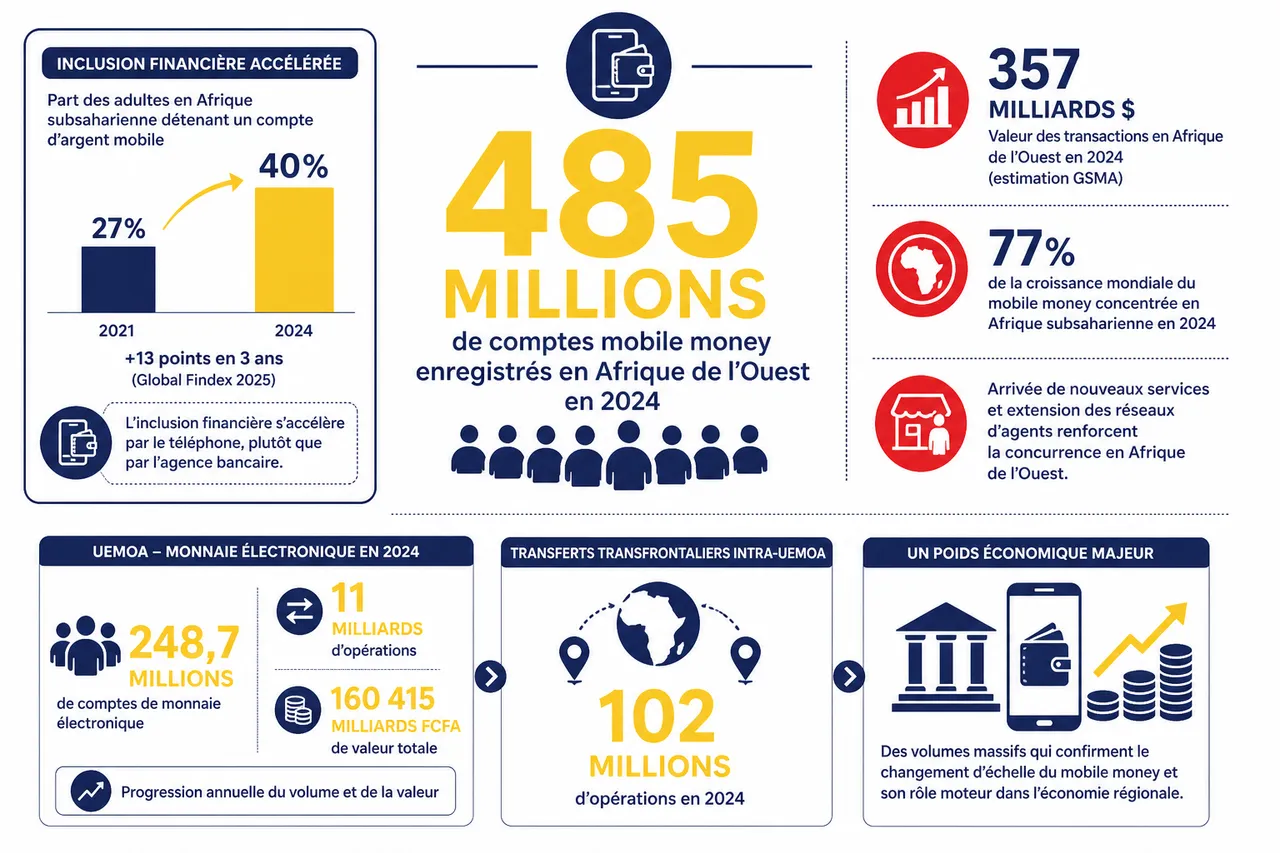 Pourquoi le Mobile Money domine les paiements en Afrique de l'Ouest? , Des volumes qui confirment un changement d'échelle