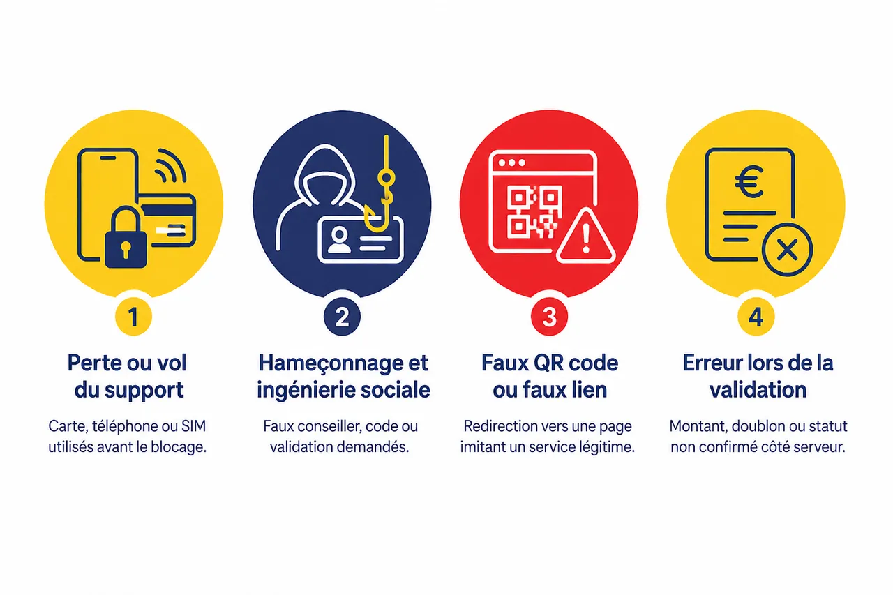 Les précautions indispensables pour utiliser le paiement sans contact en 2026 , Les risques à distinguer avant de sécuriser un paiement