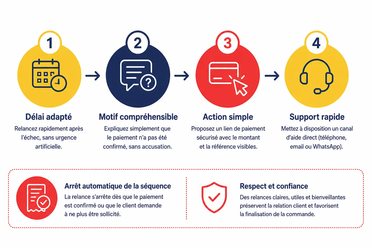Échecs de paiement 5 scénarios de relance qui sauvent des ventes sans agacer vos clients , 5 scénarios de relance client efficaces et respectueux