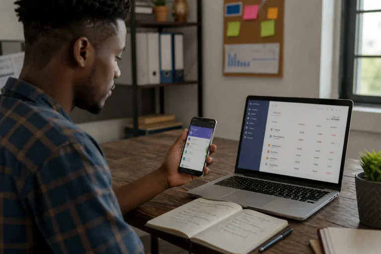 Transaction mobile money pour remboursement client en finance
